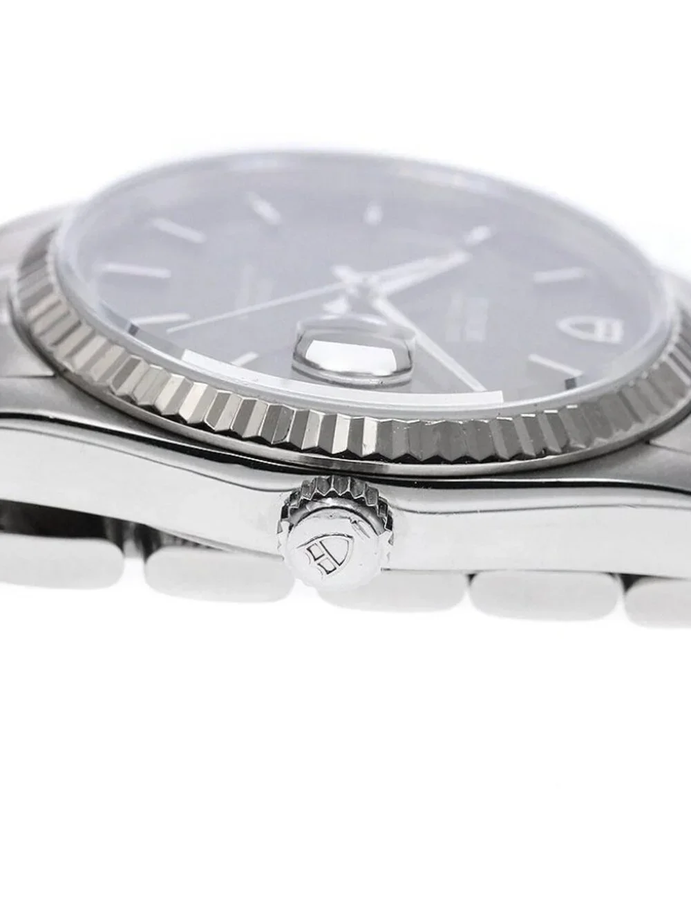TUDOR Prince Date 74034 WG bezel black Dial Automatic Men's Watch_973358